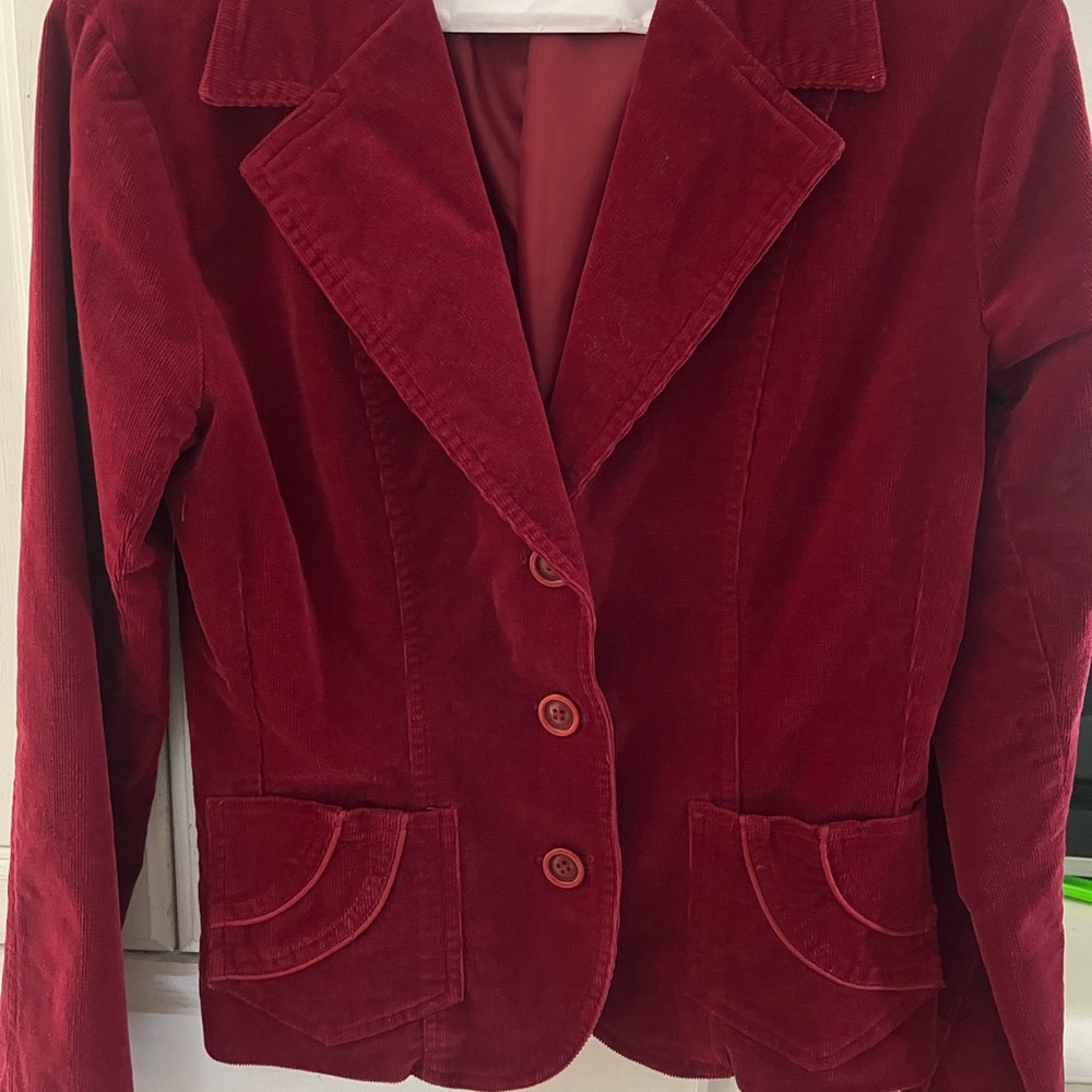 Women's Red Corduroy Jacket
